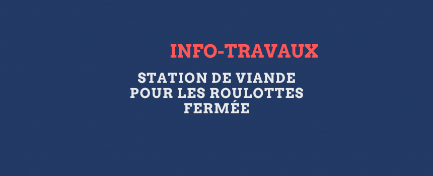 Fermeture de la station de vidange pour les roulottes